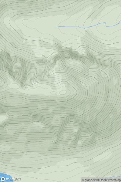 Thumbnail image for Glas Mheall Liath showing contour plot for surrounding peak