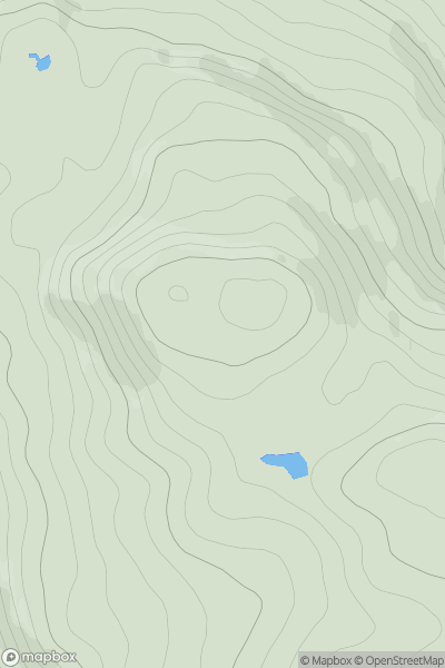 Thumbnail image for Maol Bhuidhe showing contour plot for surrounding peak