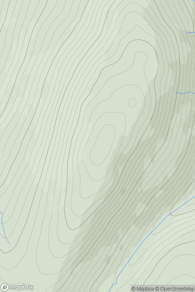 Thumbnail image for Glas Bheinn Bheag showing contour plot for surrounding peak