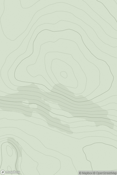 Thumbnail image for Beinn Bhuidhe na Coille Moire showing contour plot for surrounding peak