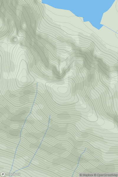 Thumbnail image for Sail Liath showing contour plot for surrounding peak