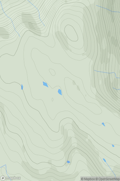 Thumbnail image for Druim Hain showing contour plot for surrounding peak