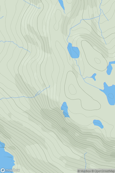 Thumbnail image for An Corrach showing contour plot for surrounding peak