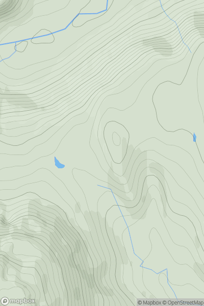 Thumbnail image for Meallan Dearg showing contour plot for surrounding peak