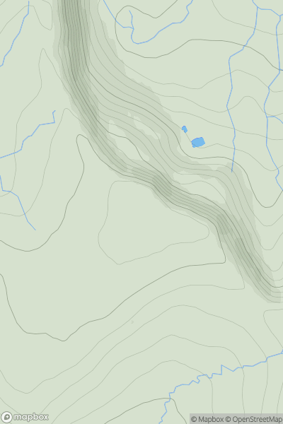 Thumbnail image for Druim na Coille showing contour plot for surrounding peak