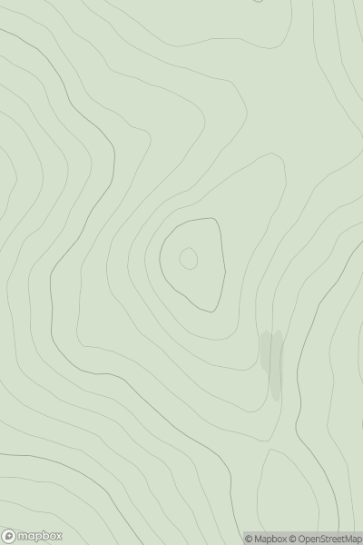 Thumbnail image for Beinn na Boineide showing contour plot for surrounding peak