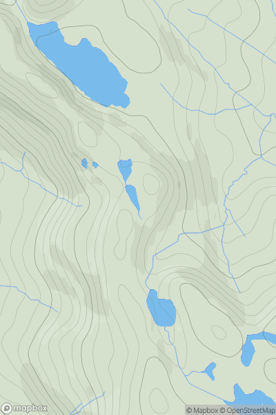 Thumbnail image for Beannan Breaca SE Top showing contour plot for surrounding peak