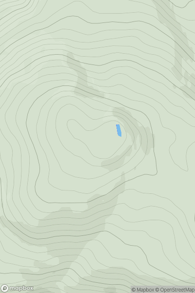 Thumbnail image for Beinn Eolasary showing contour plot for surrounding peak