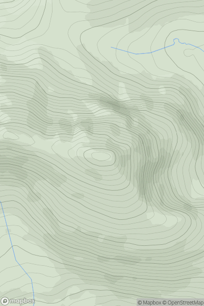 Thumbnail image for Sgurr an Tuill Bhain showing contour plot for surrounding peak