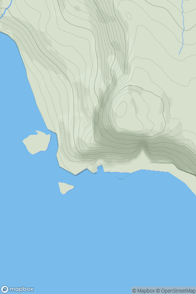 Thumbnail image for Waterstein Head showing contour plot for surrounding peak