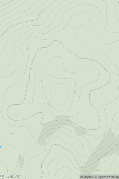Thumbnail image for Cruach na h-Airighe showing contour plot for surrounding peak