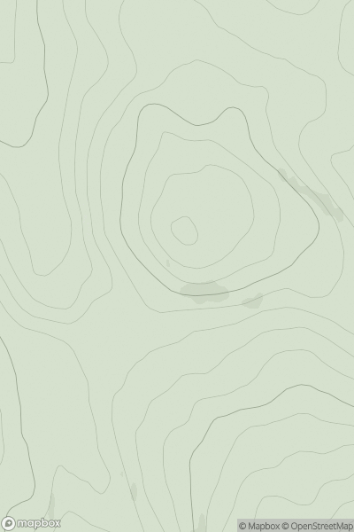 Thumbnail image for Meall Damh Ard showing contour plot for surrounding peak