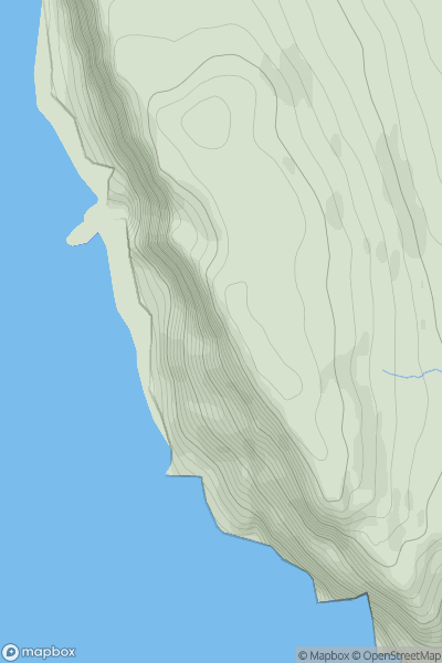 Thumbnail image for Biod Ruadh showing contour plot for surrounding peak