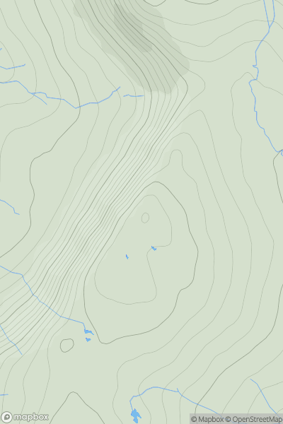 Thumbnail image for Creag Colluscard showing contour plot for surrounding peak