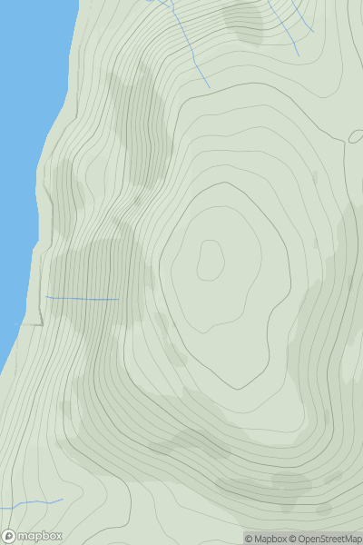Thumbnail image for Ben Cleat showing contour plot for surrounding peak