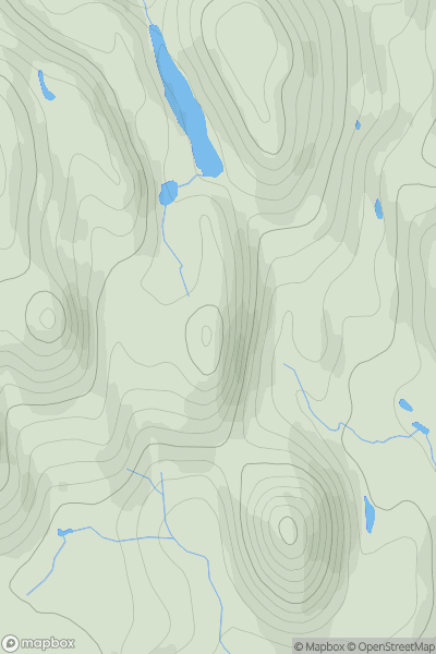 Thumbnail image for Cnoc Tobar na Slainte showing contour plot for surrounding peak