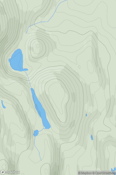 Thumbnail image for Cnoc Loch Fada showing contour plot for surrounding peak