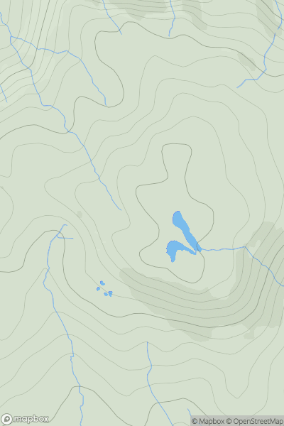 Thumbnail image for Doire na h-Achlais showing contour plot for surrounding peak