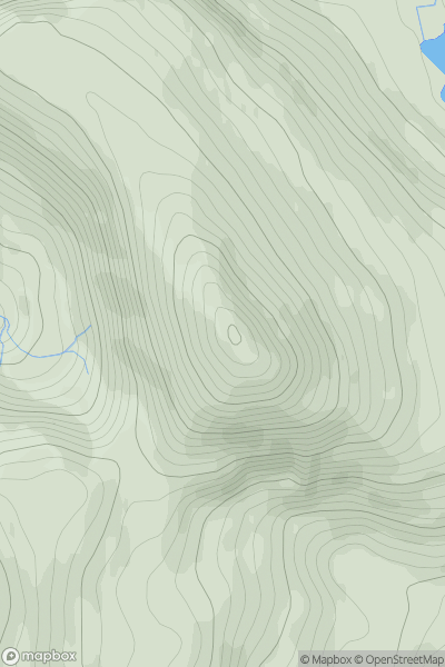 Thumbnail image for Ruadh Stac Mor showing contour plot for surrounding peak