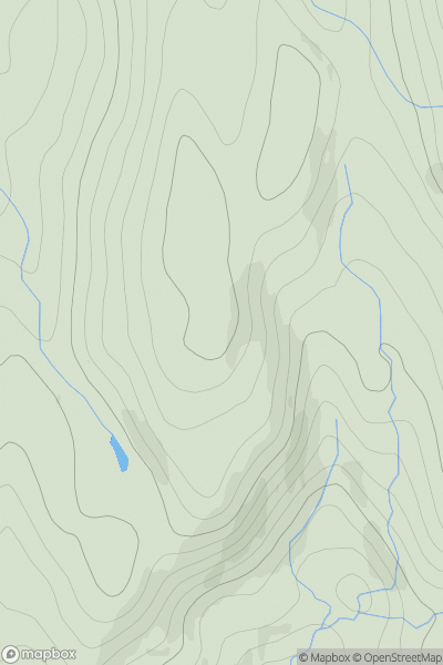Thumbnail image for Carn nan Eun showing contour plot for surrounding peak