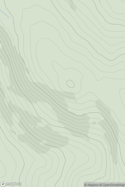 Thumbnail image for Cruachan Druim na Croise showing contour plot for surrounding peak