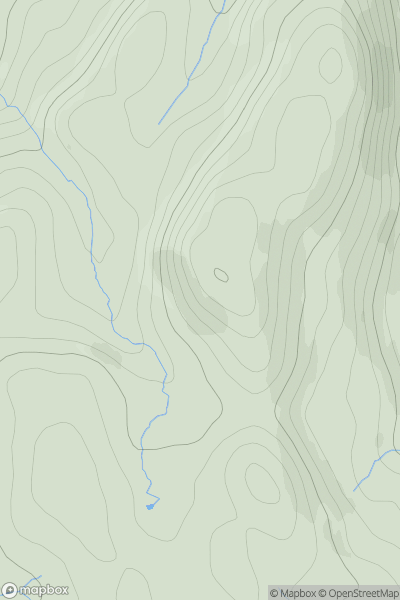 Thumbnail image for Sgiath-bheinn Chrosabhaig showing contour plot for surrounding peak