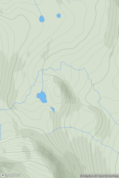 Thumbnail image for Cnoc a' Choire Riabhaich showing contour plot for surrounding peak