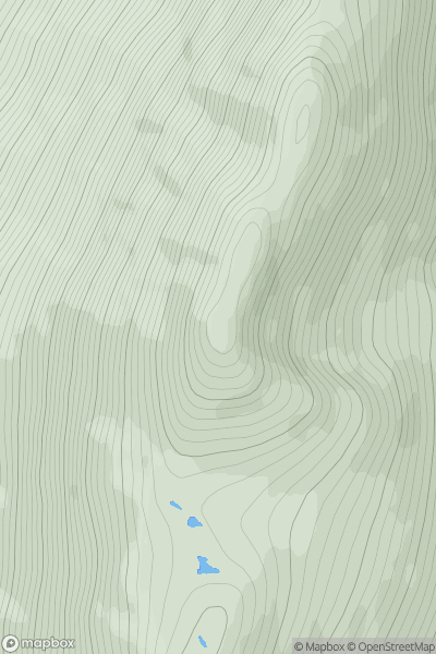 Thumbnail image for Beinn a' Chlaidheimh showing contour plot for surrounding peak