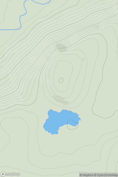Thumbnail image for Sron a' Ghrobhain showing contour plot for surrounding peak