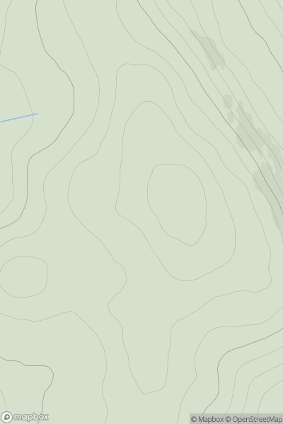 Thumbnail image for Beinn a' Ghobhainn showing contour plot for surrounding peak