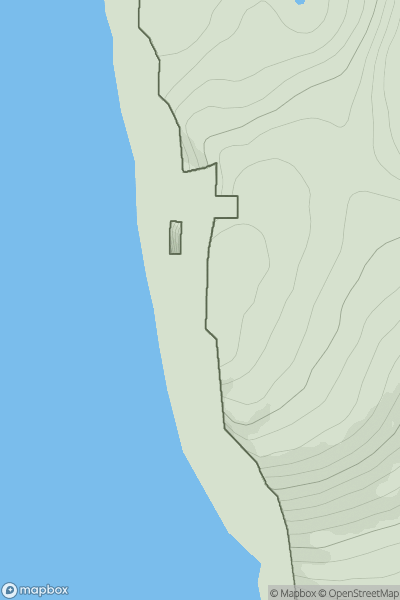 Thumbnail image for Ramasaig Cliff showing contour plot for surrounding peak