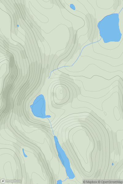 Thumbnail image for Cnoc Loch Hasco showing contour plot for surrounding peak
