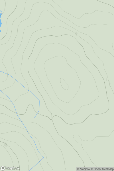 Thumbnail image for Meall Doire nan Damh showing contour plot for surrounding peak
