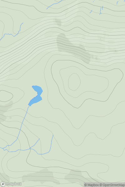 Thumbnail image for Beinn an Dubhaich showing contour plot for surrounding peak