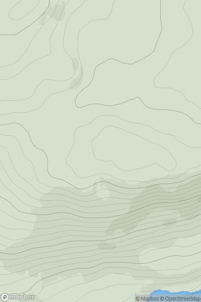 Thumbnail image for Cnoc na Di-chuimhne showing contour plot for surrounding peak
