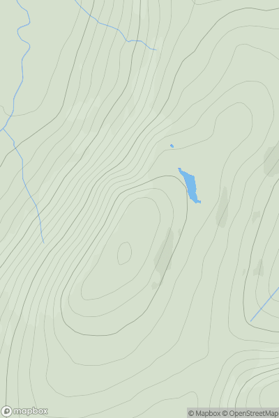 Thumbnail image for Druim nan Cleochd showing contour plot for surrounding peak