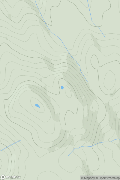 Thumbnail image for Beinn na h-Iolaire East Top showing contour plot for surrounding peak