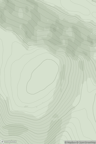 Thumbnail image for Beinn Lair showing contour plot for surrounding peak