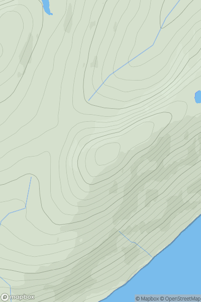 Thumbnail image for Leathad Chrithinn showing contour plot for surrounding peak