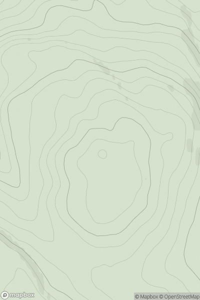 Thumbnail image for Beinn Bhugan showing contour plot for surrounding peak