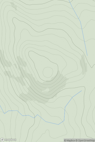 Thumbnail image for Beinn Reireag Bheag showing contour plot for surrounding peak