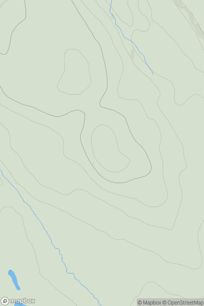 Thumbnail image for Cnoc Criadhach Mhor showing contour plot for surrounding peak