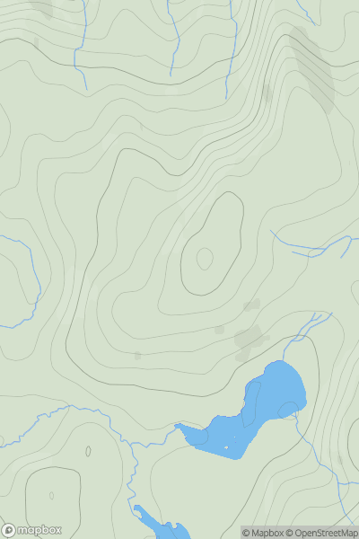 Thumbnail image for Cnoc Bealach na Ceardaich showing contour plot for surrounding peak