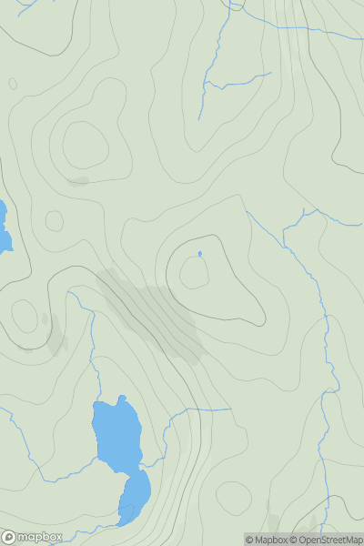 Thumbnail image for Cnoc Loch Horaveg showing contour plot for surrounding peak