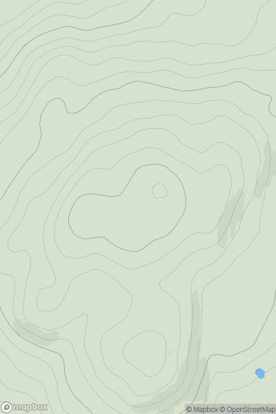 Thumbnail image for Cruachan Treshnish showing contour plot for surrounding peak