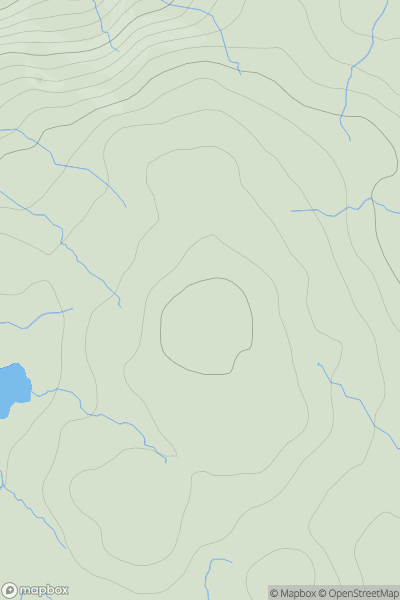 Thumbnail image for Cnoc Loch na Doireanach showing contour plot for surrounding peak