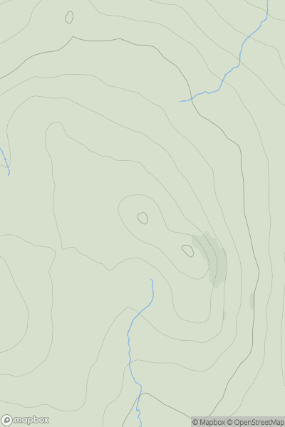 Thumbnail image for Am Maol East Top showing contour plot for surrounding peak
