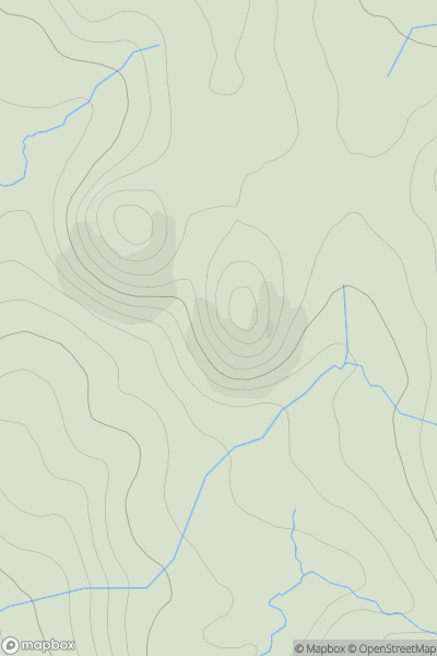 Thumbnail image for Cnoc Scarall showing contour plot for surrounding peak