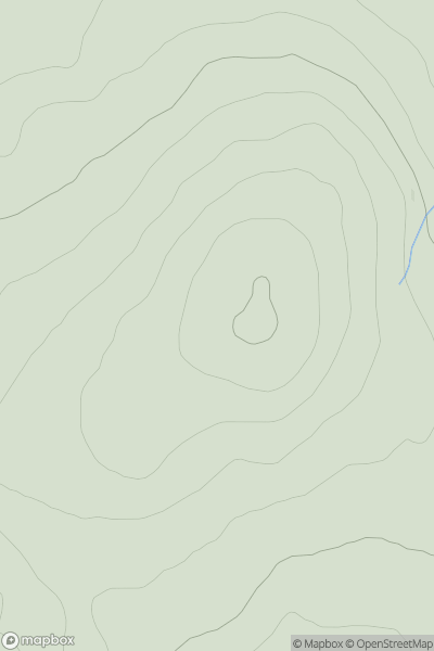 Thumbnail image for Beinn a' Ghlinne Bhig showing contour plot for surrounding peak