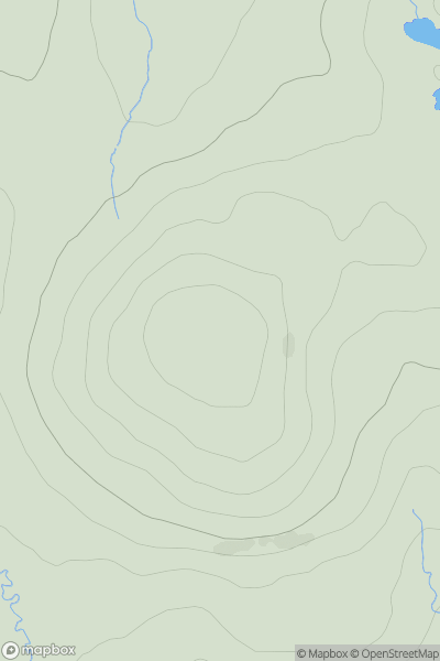 Thumbnail image for Beinn Loch a' Ghlinne Bhig showing contour plot for surrounding peak